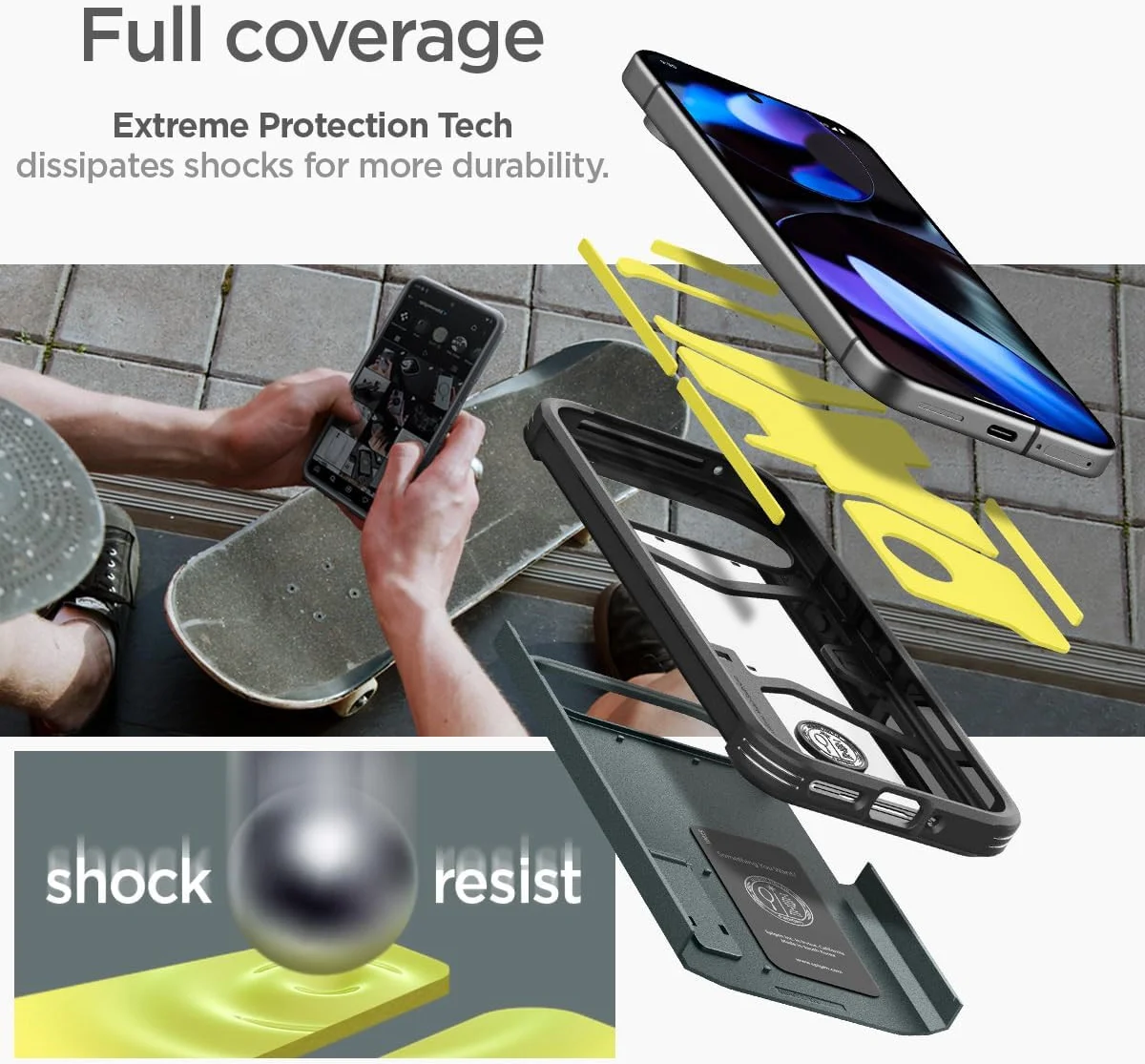 Spigen Tough Armor Google Pixel 9 / 9 Pro Hoesje Back Cover Groen afbeelding 3