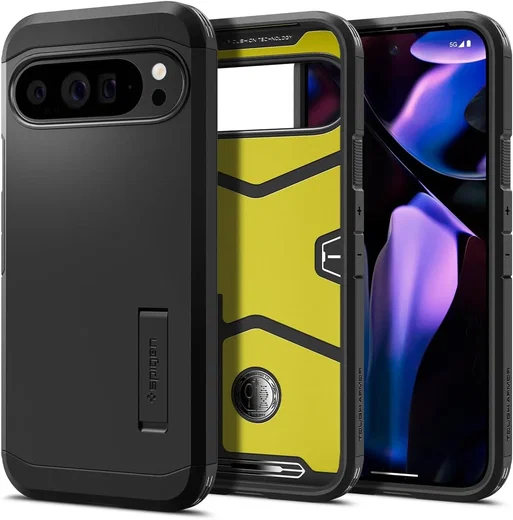 Spigen Tough Armor Google Pixel 9 / 9 Pro Hoesje Back Cover Zwart afbeelding 1