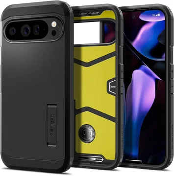 Spigen Tough Armor Google Pixel 9 / 9 Pro Hoesje Back Cover Zwart