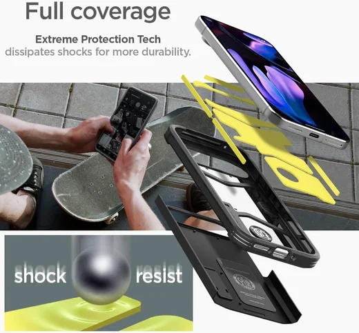 Spigen Tough Armor Google Pixel 9 / 9 Pro Hoesje Back Cover Zwart afbeelding 3