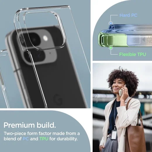 Spigen Ultra Hybrid Google Pixel 9 Pro Fold Hoesje Back Cover Transparant afbeelding 4