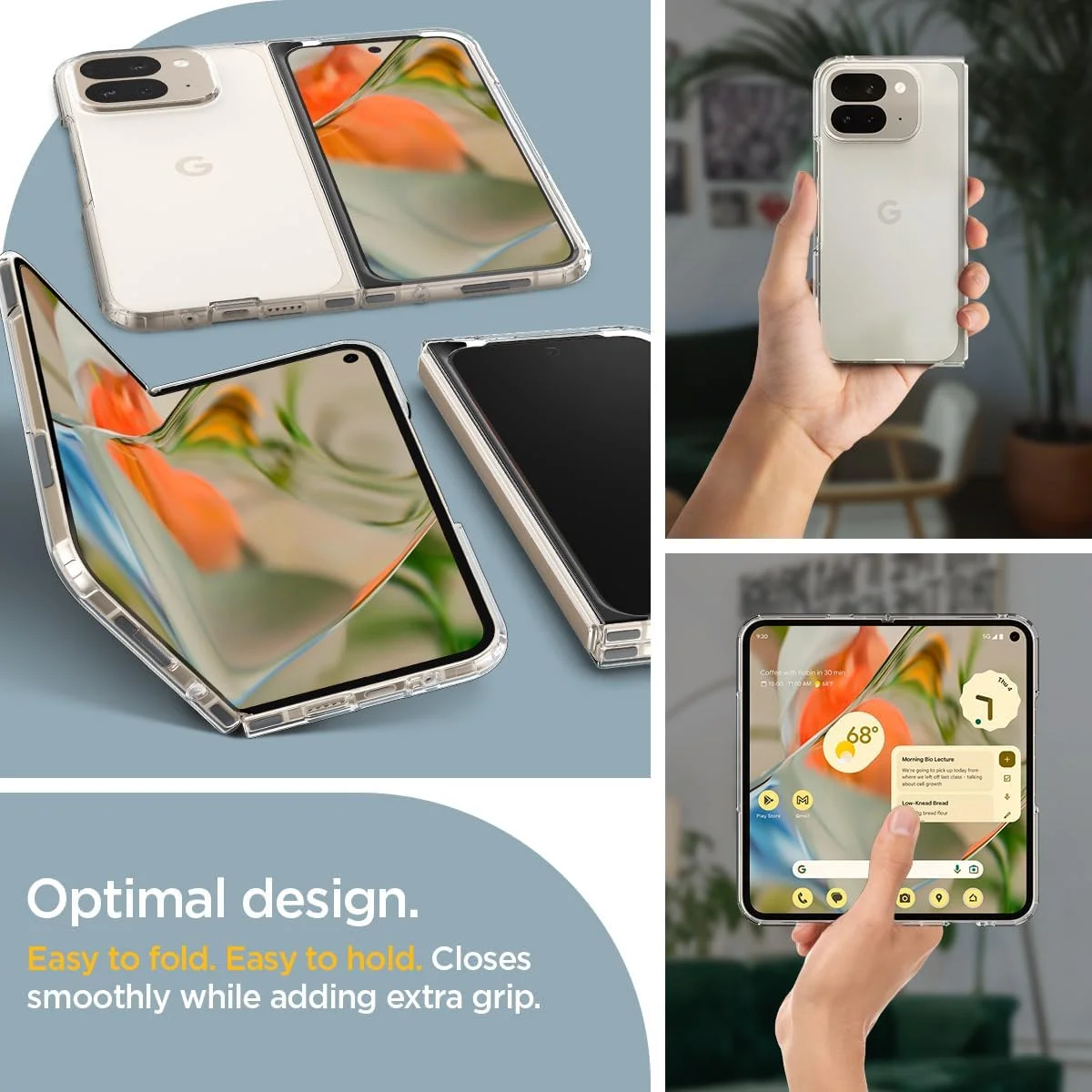 Spigen Ultra Hybrid Google Pixel 9 Pro Fold Hoesje Back Cover Transparant afbeelding 5