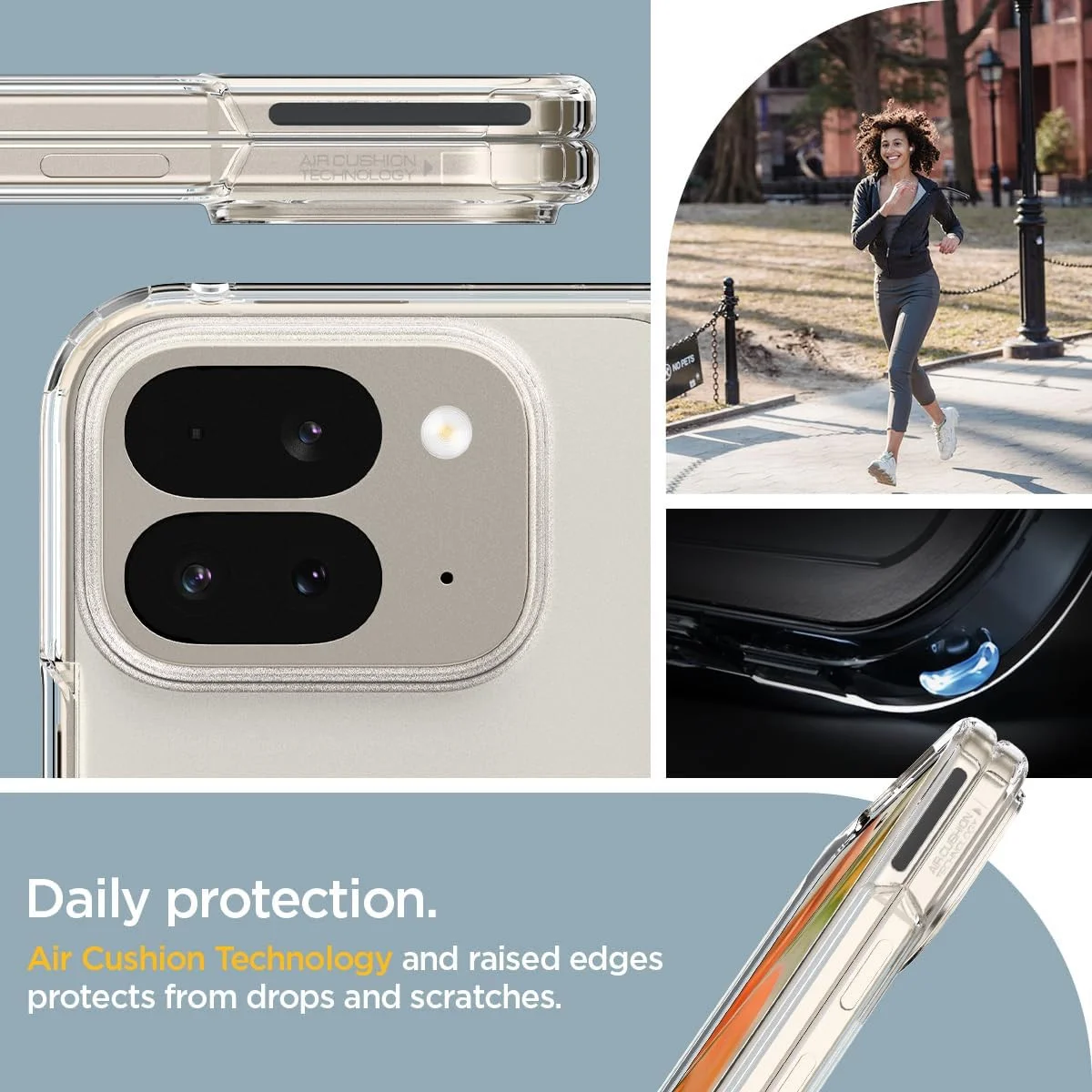 Spigen Ultra Hybrid Google Pixel 9 Pro Fold Hoesje Back Cover Transparant afbeelding 6