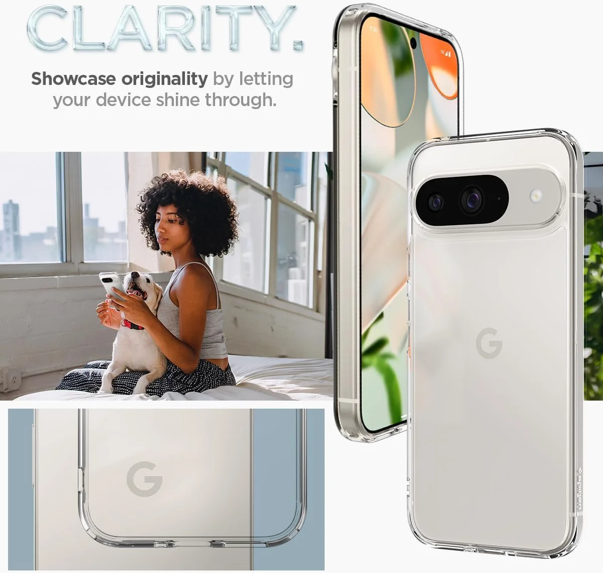 Spigen Ultra Hybrid Google Pixel 9 / 9 Pro Hoesje Back Cover Transparant afbeelding 3