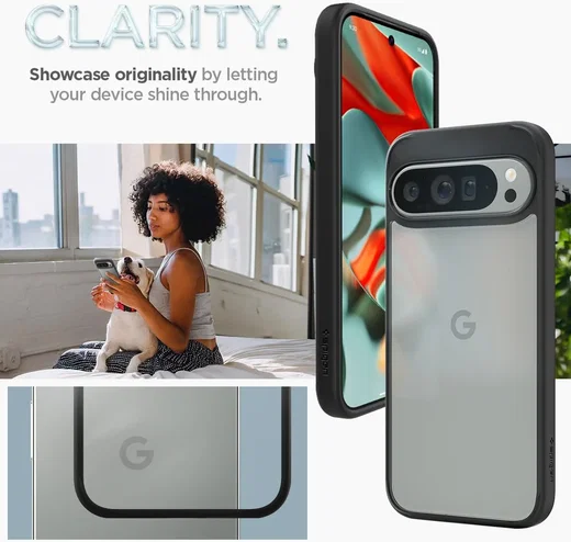 Spigen Ultra Hybrid Google Pixel 9 Pro XL Hoesje Back Cover Zwart afbeelding 3