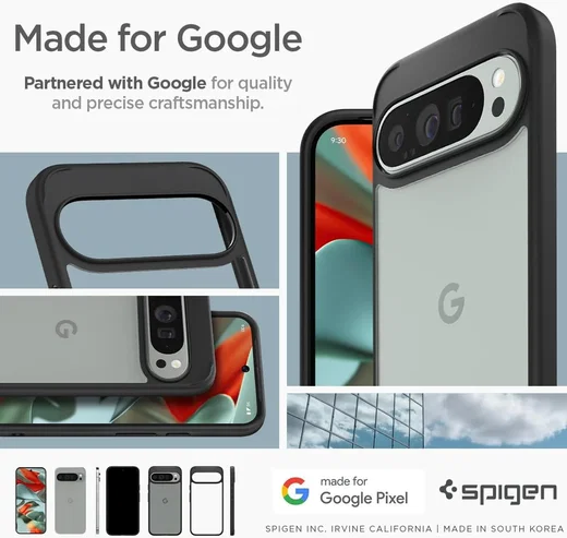Spigen Ultra Hybrid Google Pixel 9 Pro XL Hoesje Back Cover Zwart afbeelding 7