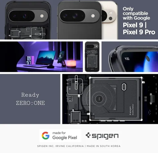Spigen Ultra Hybrid Google Pixel 9 / 9 Pro Hoesje Back Cover Zero One afbeelding 2