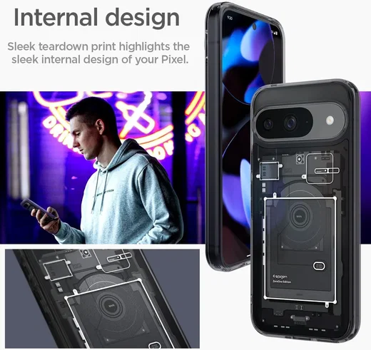 Spigen Ultra Hybrid Google Pixel 9 / 9 Pro Hoesje Back Cover Zero One afbeelding 3