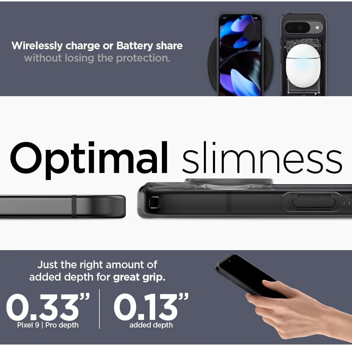 Spigen Ultra Hybrid Google Pixel 9 / 9 Pro Hoesje Back Cover Zero One afbeelding 6