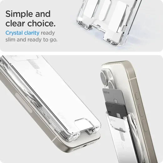 Spigen Ultra Hybrid Magsafe Kaarthouder Transparant afbeelding 4