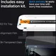 Spigen EZ Fit GLAS.tR iPhone 15 Pro Max Screen Protector Zwart (1-Pack) afbeelding 4
