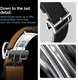 Spigen Enzo - Universeel Smartwatch 20MM Bandje - Echt Leer - Zwart afbeelding 3