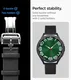 Spigen Enzo - Universeel Smartwatch 20MM Bandje - Echt Leer - Zwart afbeelding 4