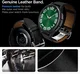 Spigen Enzo - Universeel Smartwatch 20MM Bandje - Echt Leer - Zwart afbeelding 5