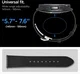 Spigen Enzo - Universeel Smartwatch 20MM Bandje - Echt Leer - Zwart afbeelding 6