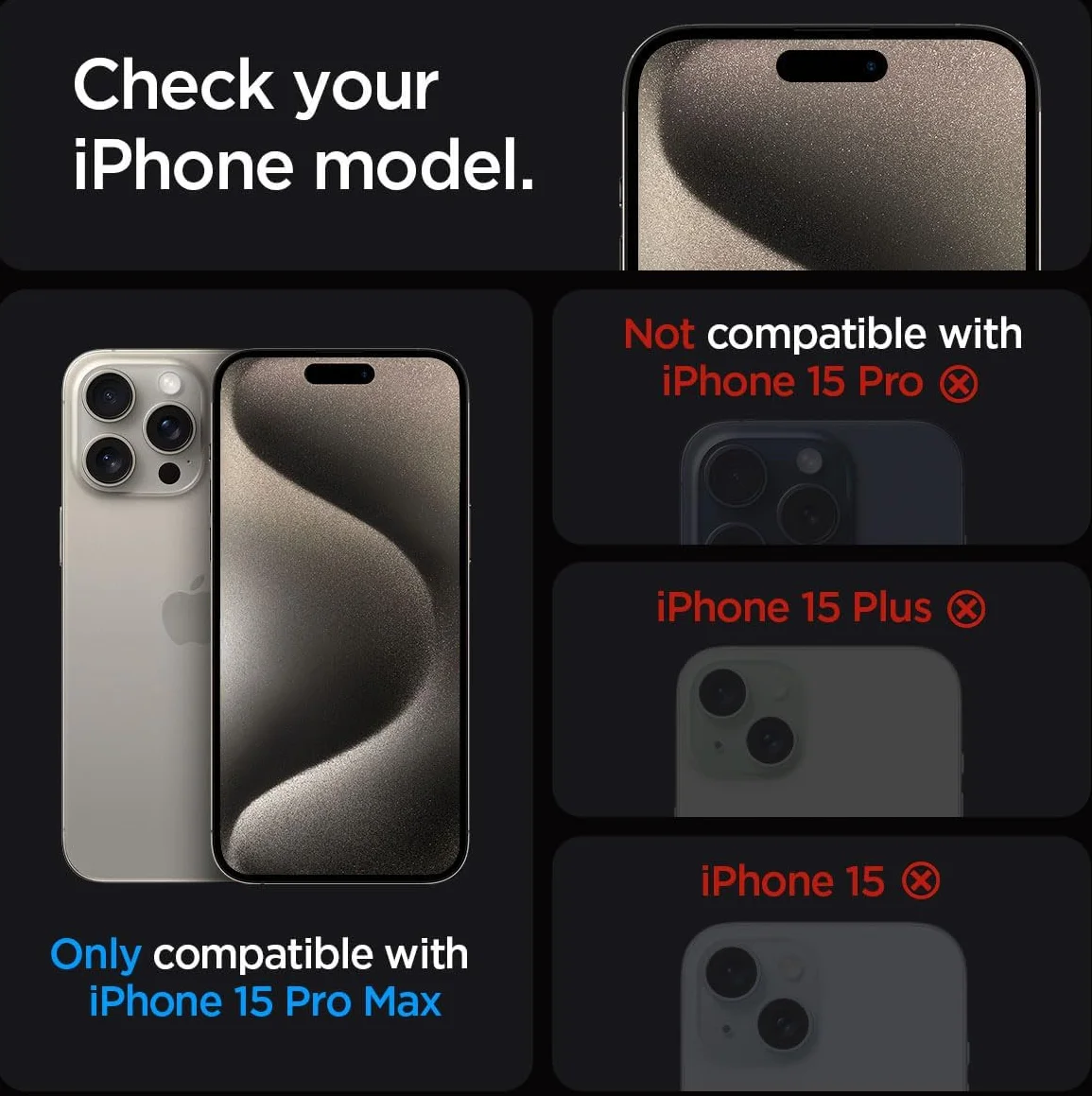 Spigen EZ Fit GLAS.tR Apple iPhone 15 Pro Max Privacy Glass (1-Pack) afbeelding 3