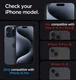 Spigen EZ Fit GLAS.tR Apple iPhone 15 Pro Privacy Glass 1-Pack afbeelding 3