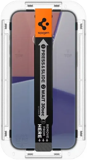 Spigen EZ Fit GLAS.tR Apple iPhone 15 Pro Privacy Glass 1-Pack afbeelding 10