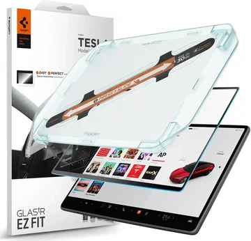 Spigen Glas.tR EZ Fit Tesla Model 3 / Y 15.4 (2026-2024) Screenprotector 9H Glas