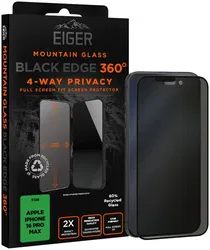 Eiger Mountain Black 360° Privacy Apple iPhone 16 Pro Max Screen Protector afbeelding