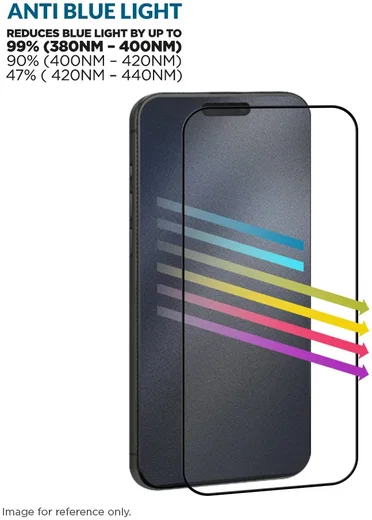 Eiger Mountain Blue Edge iPhone 16 Pro Screen Protector Anti-Blue Light afbeelding 2