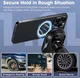 PITAKA MagEZ Car Mount Pro 2 Qi2 (15W) MagSafe Telefoonhouder Auto Zwart afbeelding 8