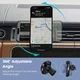 PITAKA MagEZ Car Mount Pro 2 Qi2 (15W) MagSafe Telefoonhouder Auto Zwart afbeelding 9