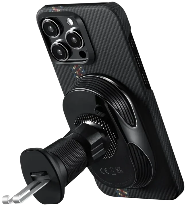 PITAKA MagEZ Car Mount Pro 2 Qi2 (15W) MagSafe Telefoonhouder Auto Zwart afbeelding 12