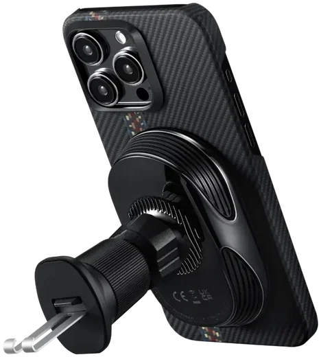 PITAKA MagEZ Car Mount Pro 2 Qi2 (15W) MagSafe Telefoonhouder Auto Zwart afbeelding 12