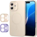 ESR Cloud Soft HaloLock Apple iPhone 16 Hoesje MagSafe Beige