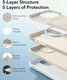 ESR Cloud Soft HaloLock Apple iPhone 16 Hoesje MagSafe Beige afbeelding 6
