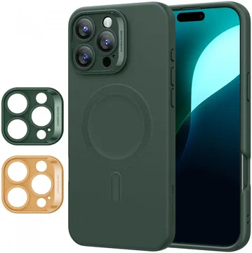 ESR Cloud Soft HaloLock Apple iPhone 16 Pro Hoesje MagSafe Groen
