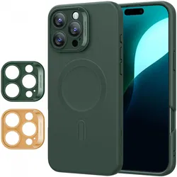 ESR Cloud Soft HaloLock Apple iPhone 16 Pro Hoesje MagSafe Groen afbeelding