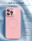 ESR Cloud Soft HaloLock Apple iPhone 16 Pro Max Hoesje MagSafe Roze afbeelding 3