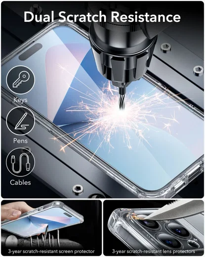ESR Armor Tough Apple iPhone 16 Pro Hoesje MagSafe Transparant afbeelding 8