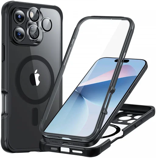ESR Armor Tough Apple iPhone 16 Pro Max Hoesje MagSafe Transparant Zwart afbeelding 1