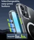 ESR Classic Pro iPhone 16 Plus Hoesje MagSafe + Tempered Glass Transparant afbeelding 6