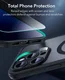 ESR Classic Pro iPhone 16 Pro Hoesje MagSafe + Tempered Glass Frosted Zwart afbeelding 4