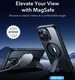 ESR Boost Flickstand Apple iPhone 16 Pro Hoesje MagSafe Transparant Zwart afbeelding 2