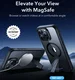 ESR Boost Flickstand Apple iPhone 16 Pro Max Hoesje MagSafe Transparant Zwart afbeelding 2
