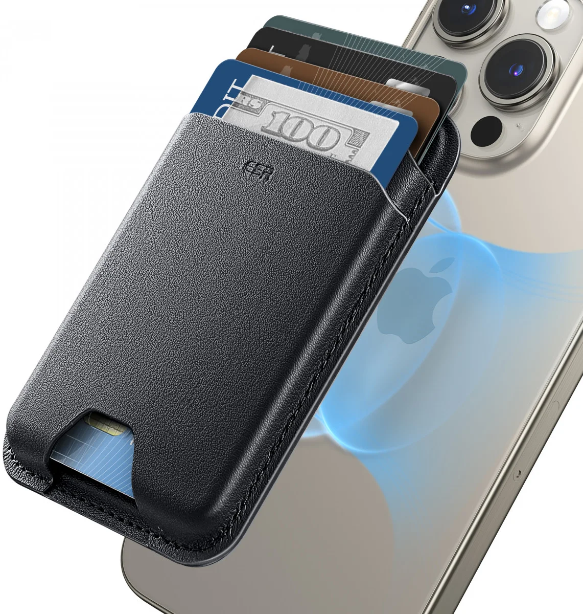 ESR HaloLock Wallet Boost MagSafe Kaarthouder Zwart afbeelding 2