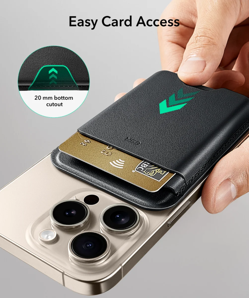ESR HaloLock Wallet Boost MagSafe Kaarthouder Zwart afbeelding 5