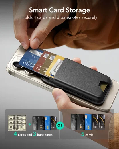ESR HaloLock Wallet Boost MagSafe Kaarthouder Bruin afbeelding 3