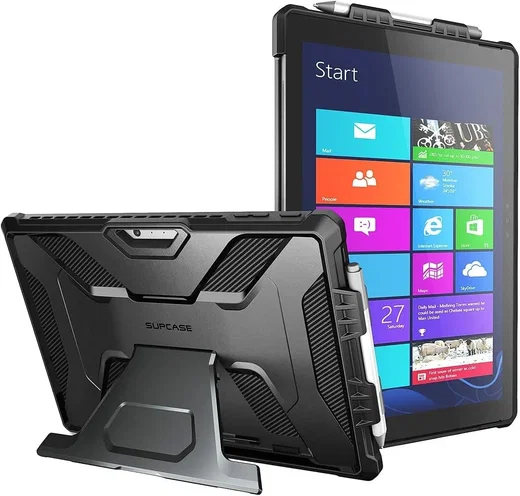SUPCASE UB Pro Microsoft Surface Pro 4 - 7 Hoes Kickstand Zwart afbeelding 1