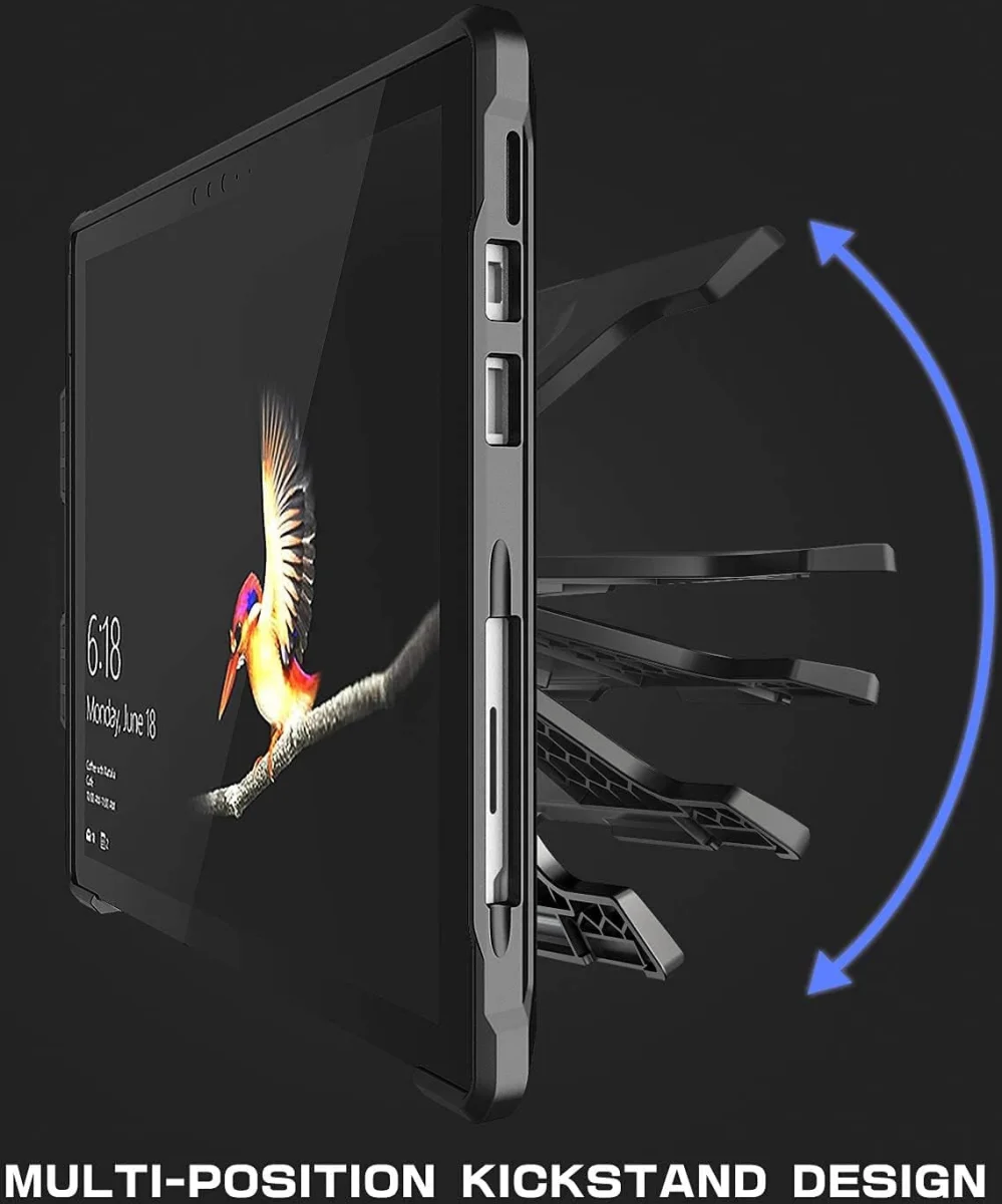 SUPCASE UB Pro Microsoft Surface Pro 4 - 7 Hoes Kickstand Zwart afbeelding 2