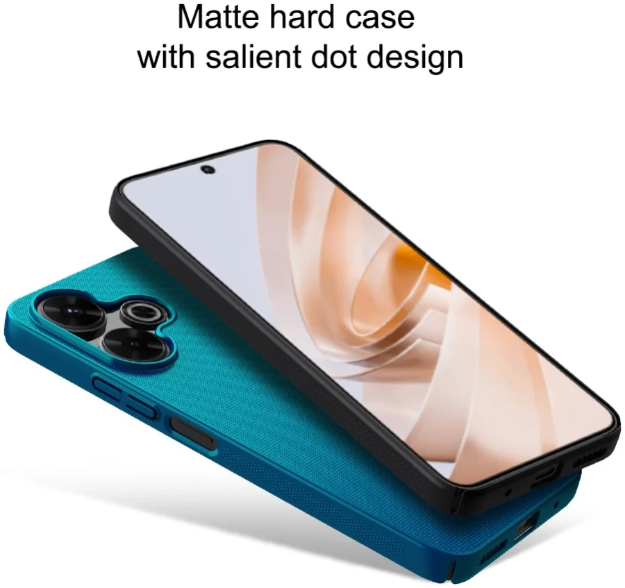 Nillkin Super Frosted Shield Xiaomi Redmi 13 4G / Poco M6 Hoesje Blauw afbeelding 3