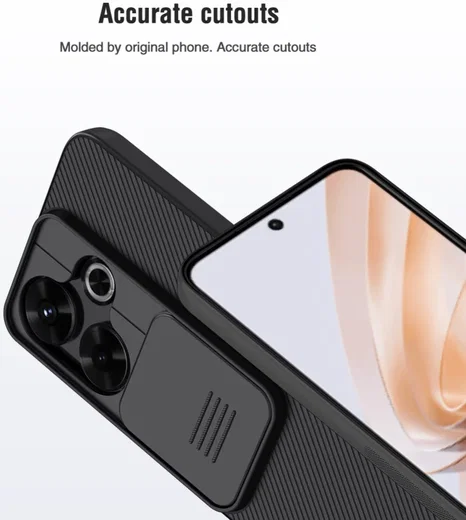 Nillkin CamShield Xiaomi Redmi 13 4G / Poco M6 Hoesje met Camera Slider Zwart afbeelding 6