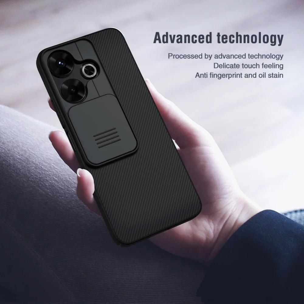Nillkin CamShield Xiaomi Redmi 13 4G / Poco M6 Hoesje met Camera Slider Zwart afbeelding 7