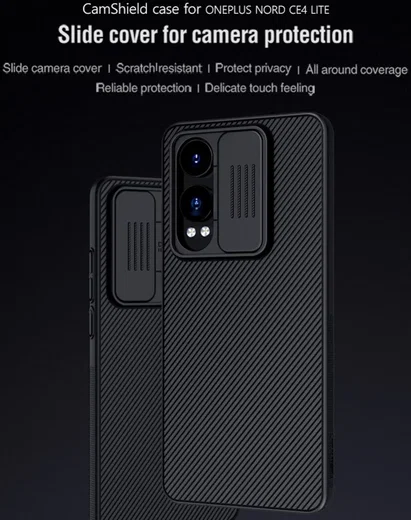 Nillkin CamShield OnePlus Nord CE 4 Lite Hoesje met Camera Slider Zwart afbeelding 4