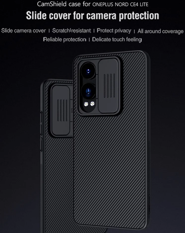 Nillkin CamShield OnePlus Nord CE 4 Lite Hoesje met Camera Slider Blauw afbeelding 4
